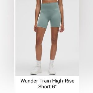 Lululemon Wunder Train High-Rise Short 6"